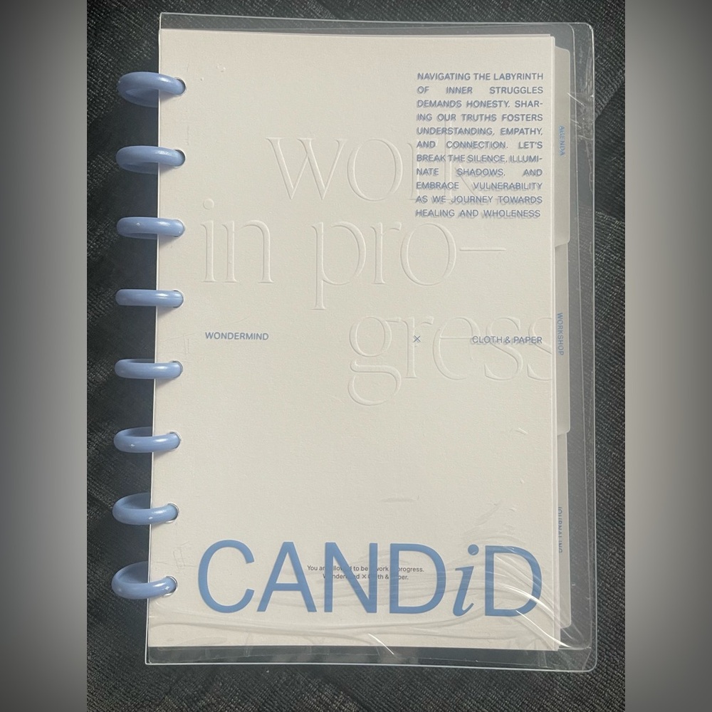 Brand New! Candid Wellness Discbound Journal